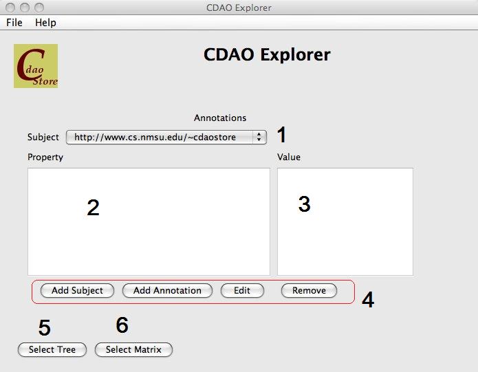 Main CDAO Explorer page numbered