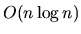 $O(n\log n)$