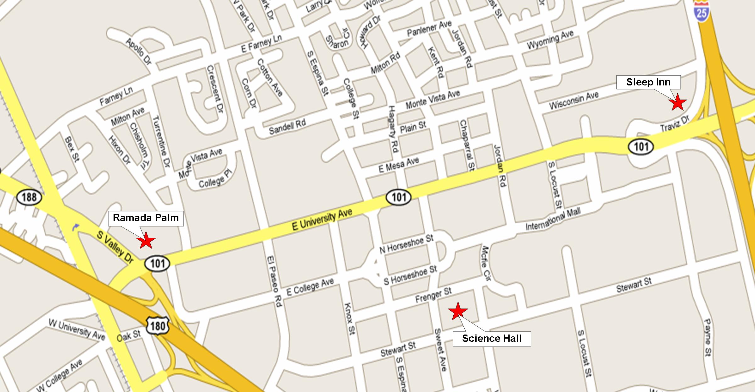 NMSU Main Campus Map