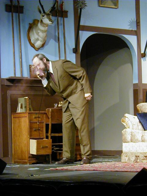 Photo of Joe as Dr. Greyburn (dying)