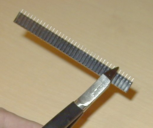 Cutting strip socket header