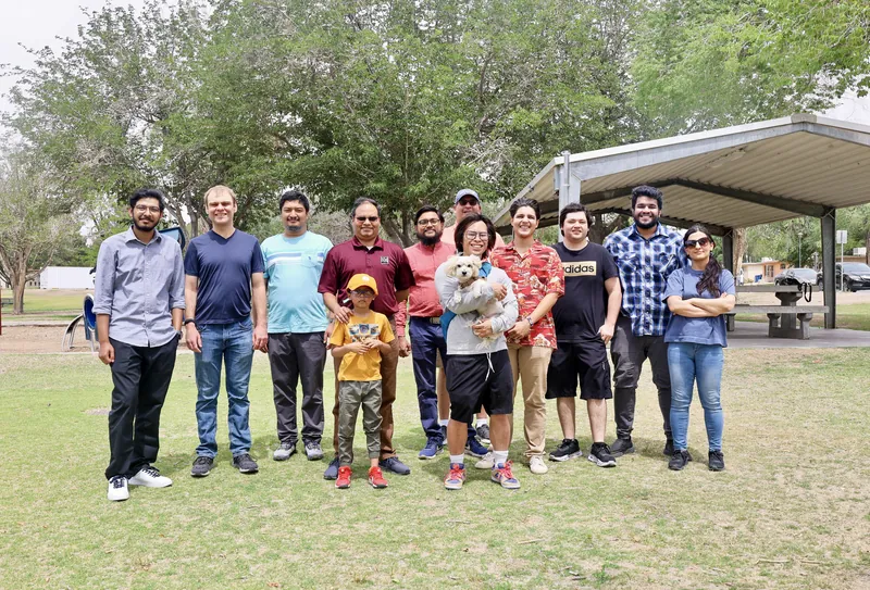 Group photo of NSOL lab members at New Mexico State University.